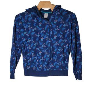 Disney Parks Stitch Full Zip Hooded‎ Jacket Size XL Men's Blue